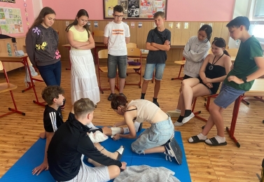 Ukázky první pomoci pro ZŠ Vimperk