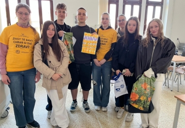 Charitativní sbírka organizace Ligy proti rakovině